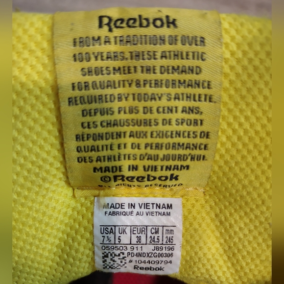 Reebok Hexalite Chi Kaze High Top Retro Lace Strap Pink Black Women's Size 7.5 - Picture 7 of 9